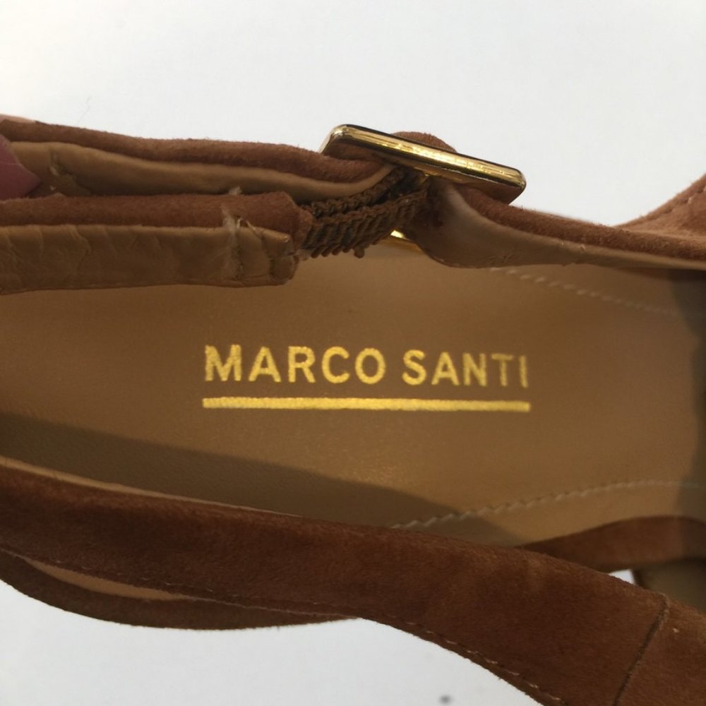 Real Suede Marco Santi Paola Sandals/Heels - Picture 3 of 7